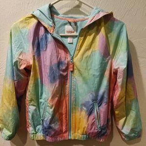 Cat & Jack girls rainbow rain coat